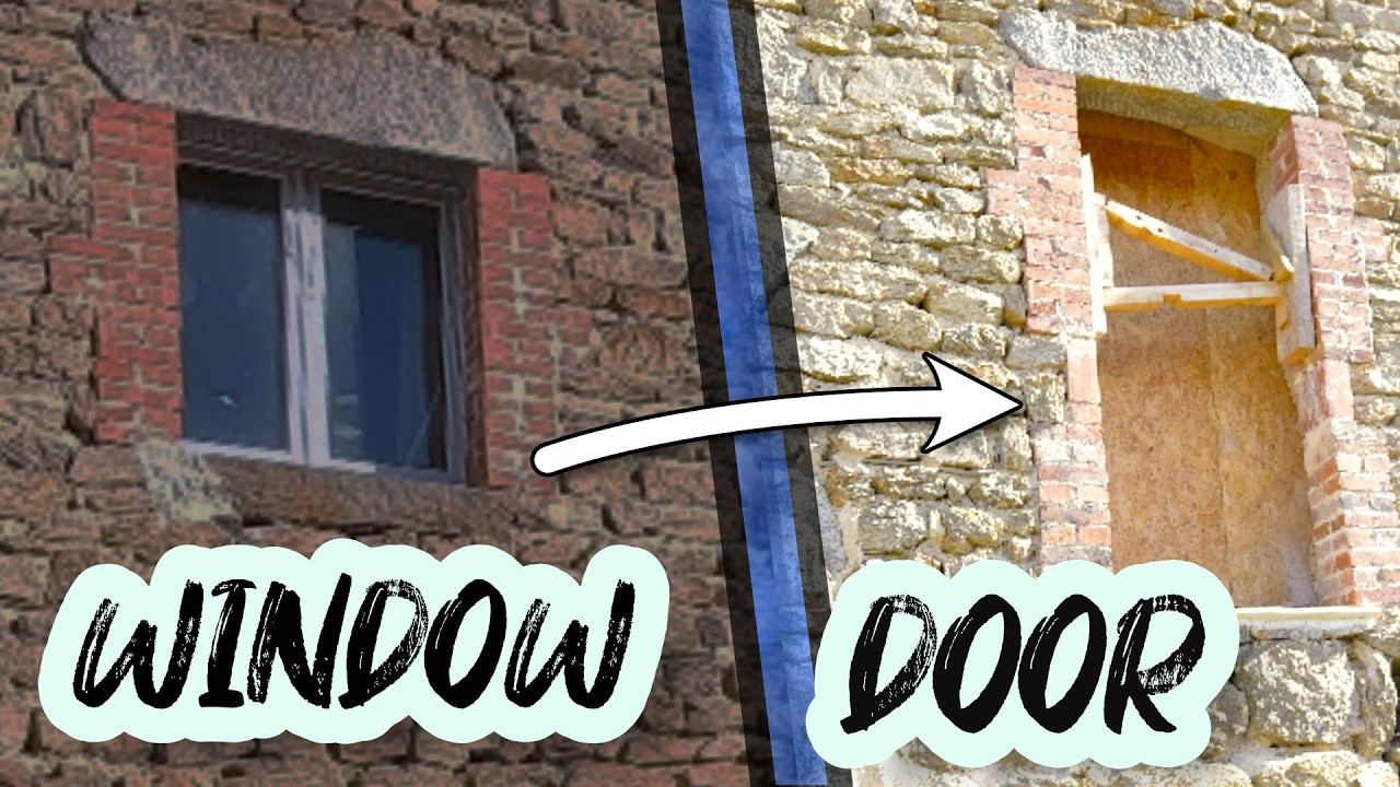 🌎 Turning a Window into a French Door — Brick Wall Opening (Part 3) [S2 EP12]