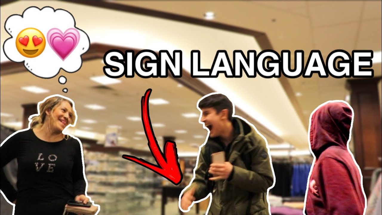 Pick Up In Sign Language Picking up Girls Using Sign Language! - YouTube