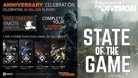 The Division: GLOBAL EVENT "OUTBREAK" STARTS NOW! FREE EMOTE & MORE! State Of The Game Recap!