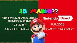 Will 3D Mario finally be at this Nintendo Direct?