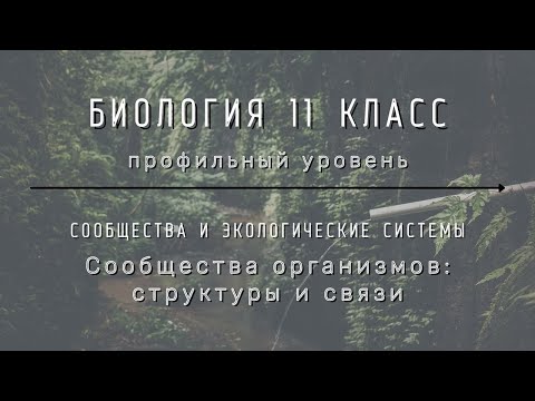 Биология 11 кл Теремов §57 Сообщества организмов: структуры и связи