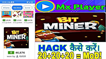 Mx player new game Bit Miner | Mx player Bit Miner | Mx player new game  Bit miner game hack |
