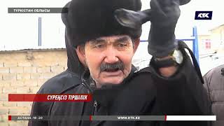 картинка: Сарыағашта үйлері шөгіп, көгерген жұрт әкімді сұрақтың астына алды