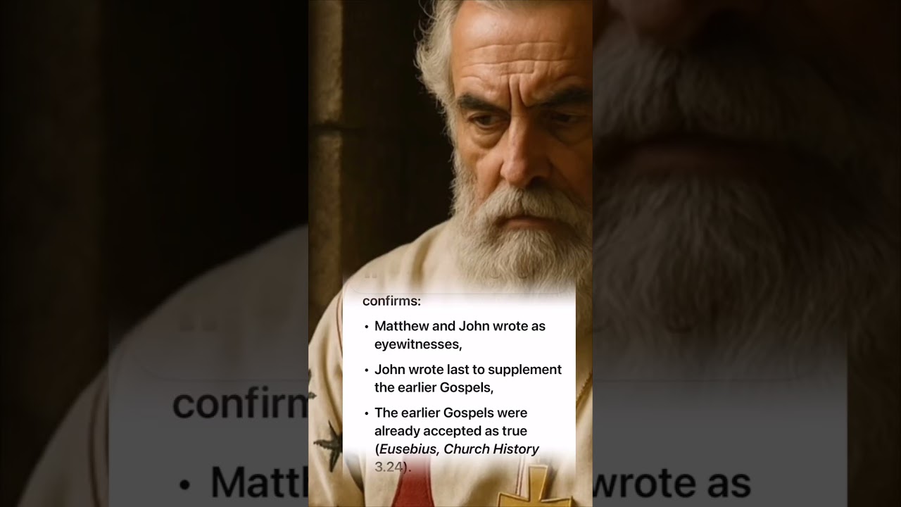 The majority of scholarship for the majority of 2000 years Matthew, Mark, Luke and John ￼