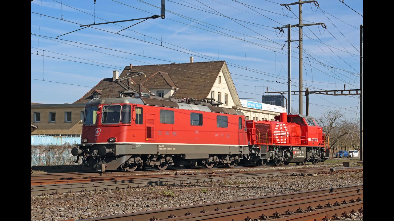 Züge in Prattele, 26.02.2026