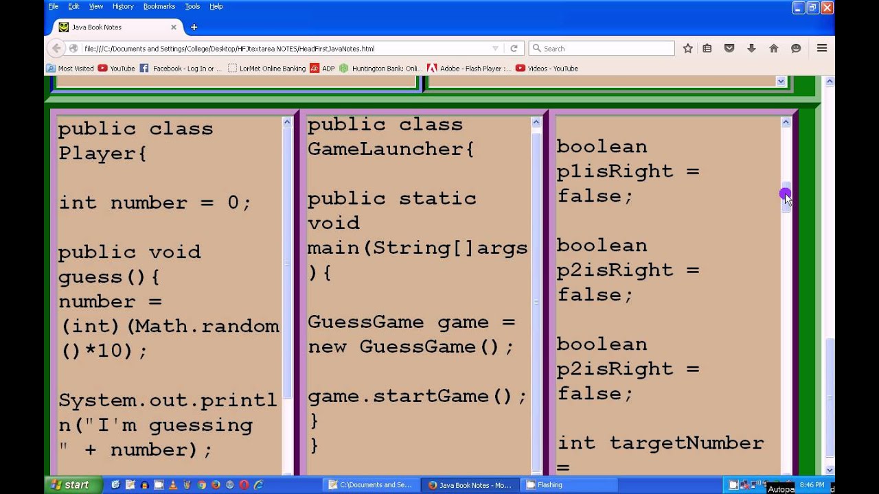 GuessingGameOne - Head First Java example - YouTube