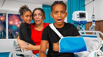 KYRIE GOT HIT BY A FIREWORK