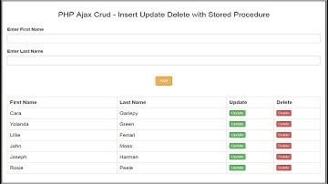 PHP Ajax Crud - Insert Update Delete with Stored Procedure 4