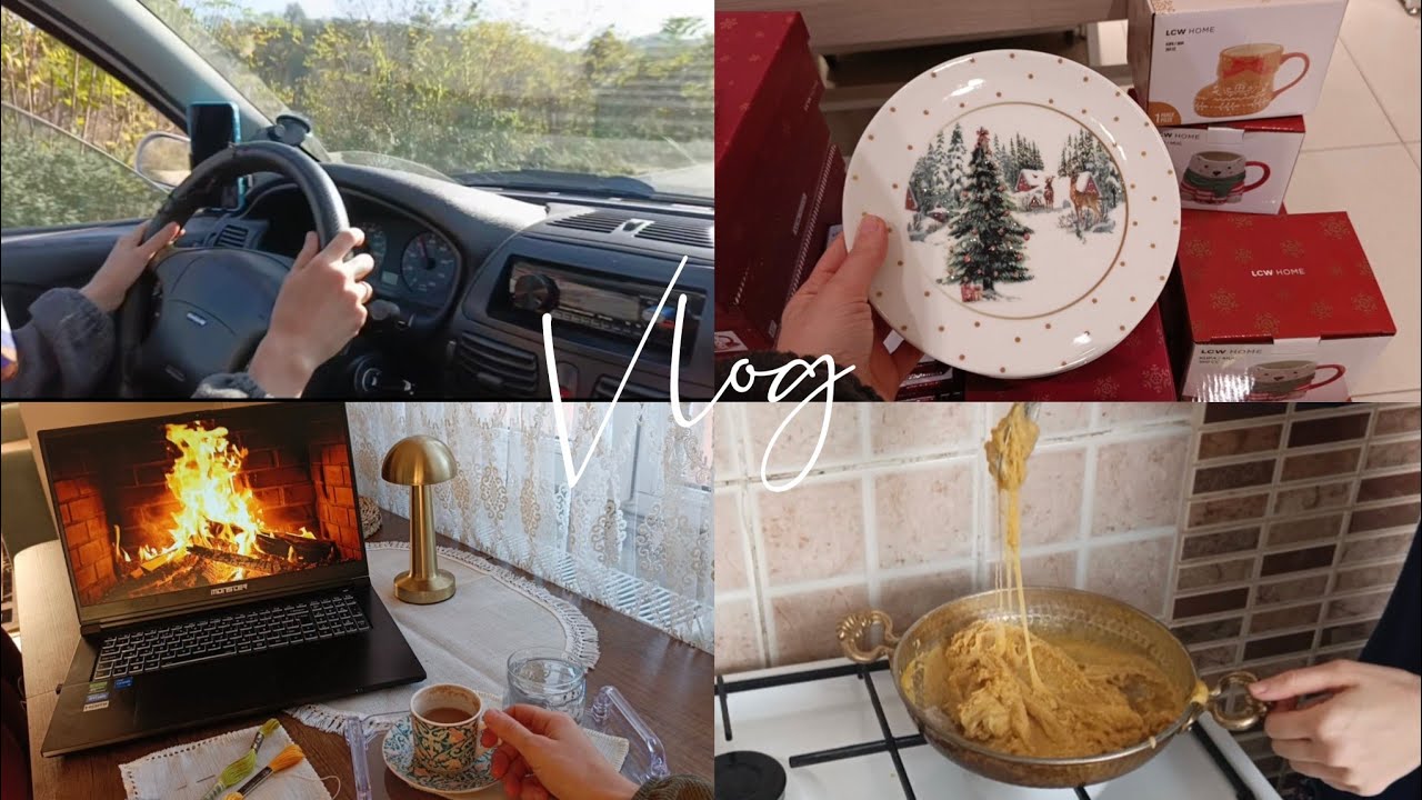 Sessiz vlog🍁Evde küçük işler, mercimek köftesi, fırında soslu tavuk,🍗 Mağaza turu