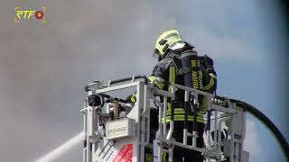 RTF.1-Nachrichten: Brand in Industriegebäude - Warnung vor Brandgasen (12.08.2022)