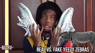 Real Vs Fake Yeezy Zebra Dead Giveaways