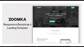 zoomka - Responsive Bootstrap 4 Landing Template | Themeforest Templates