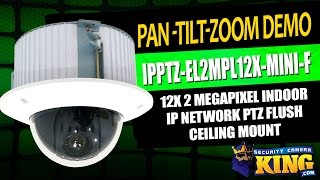 PTZ Demo - IPPTZ-EL2MPL12X-Mini F - 12X 2 Megapixel Indoor IP Network PTZ Flush Ceiling Mount