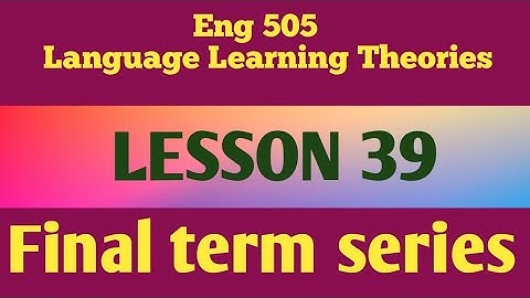 Eng505Lesson 39|Short Lectures |Final Term Series @StudyWithAwan