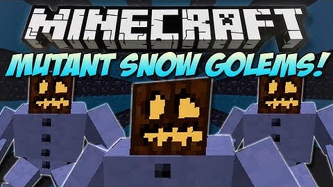 Minecraft | MUTANT SNOW GOLEM MOD! | They throw presents :3 [1.4.7]