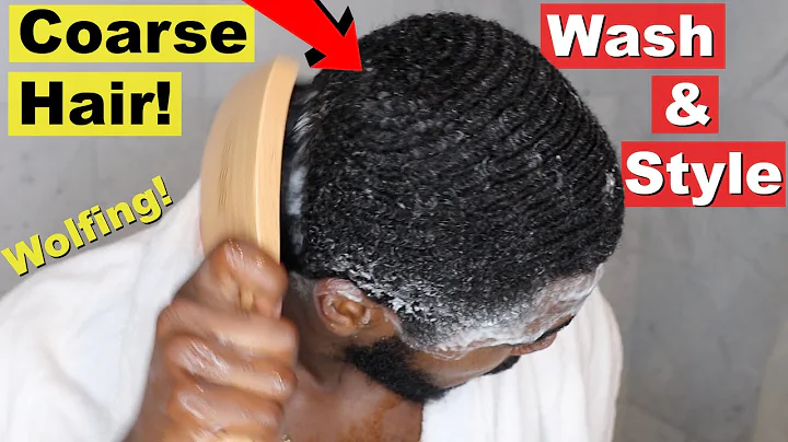 360 Waves Wash & Style Method: Coarse Hair Wolfing Results! 🌊
