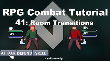 [GMS2] Turn-based RPG Combat System in GameMaker Studio 2 (p.41 Room Transition)| FunBox