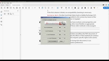 How To Make PDF Bookmarks Automatically