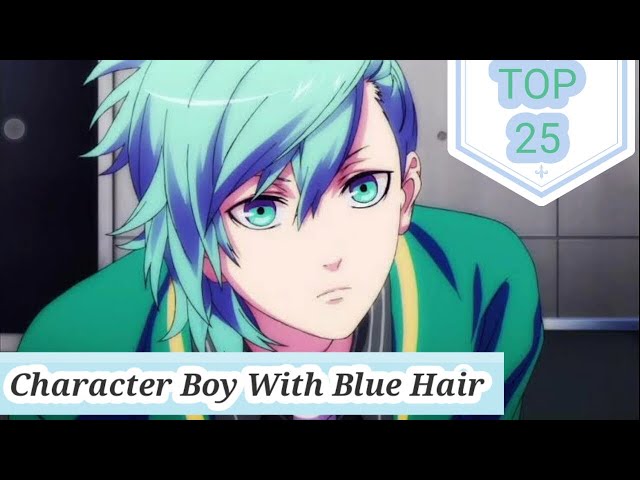 anime guy with messy blue hair and perfect face  Stable Diffusion  OpenArt