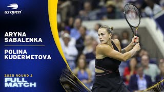 Aryna Sabalenka Vs. Polina Kudermetova Full Match 2025 Us Open Round 2