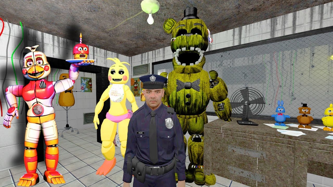 Скачай garry s mod fnaf. АНИМАТРОНИКИ пугают охранника ФНАФ. АНИМАТРОНИКИ Фредди пугают охранника. Garry's Mod моды FNAF. Охранник ФНАФ Гаррис.