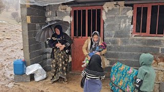 Suzan and her children were rescued by Ismat in a severe flood