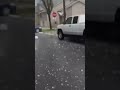 Heavy Hail Storm in Sora 😱 #hailstorm #heavyrain #ytshorts #usa #shortsviral #cameracaught
