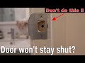 How to fix a door that won&#39;t latch shut - DIY