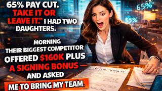 “65% Pay Cut.” By Morning, Their Competitor Offered Me $160K + Bonus