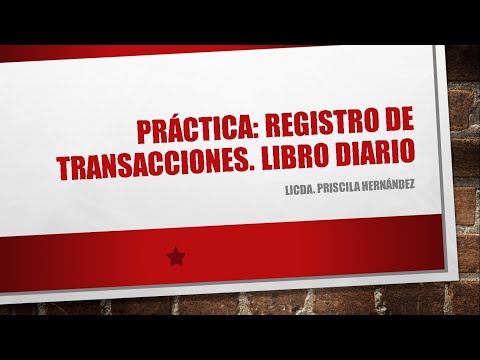 Vídeo: Com es registren les transaccions en un diari?