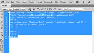 How to Create new HTML page in Dreamweaver CS6