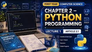 Introduction to python | Chp 2 | 1st year | Computer science | lec 1 | LA 💙🤍