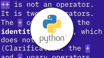 Behaviour of increment and decrement operators in Python