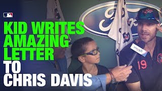 9-year-old writes heartwarming letter to Orioles' Chris Davis