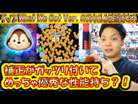補正が効いて性能高め！？チップ What We Got Ver.のスキルレベル6性能