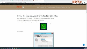 Hướng dẫn tặng reset, point, level, cho nhân vật mới MU Online
