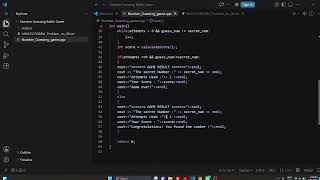 Number Guessing Battle Game with C++ project