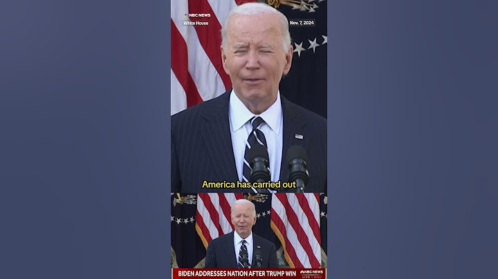 Biden says he congratulated Trump