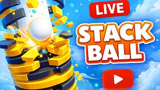 STACKSTACK BALL 🔴 LIVE | Satisfying Tower Smash Gameplay screenshot 1