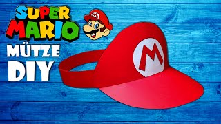 Super Mario Mütze selber machen basteln mit Papier - nintendo super mario cap DIY [4K]