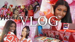 Weekly Vlogs | Galentine’s Party | Meet My Girls! Busy Week | 9-5 Job | Washing Clothes | Cleaning..