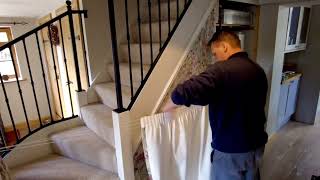 Installing a curtain to "hide" an under-the-stairs storage area Net Worth