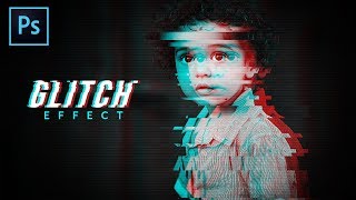 Glitch Effect on Portrait | Photoshop Tutorial screenshot 2