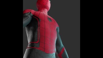Spiderman Suit Wrinkle Shader Test 2
