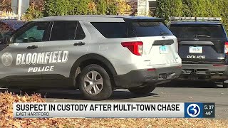 Suspect surrenders in East Hartford after high-speed pursuit