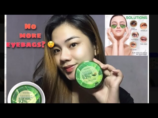 Goodbye Eyebags With Nature Republic Aloe Vera Hydrogel Eye Patch Yuri Manabat Youtube