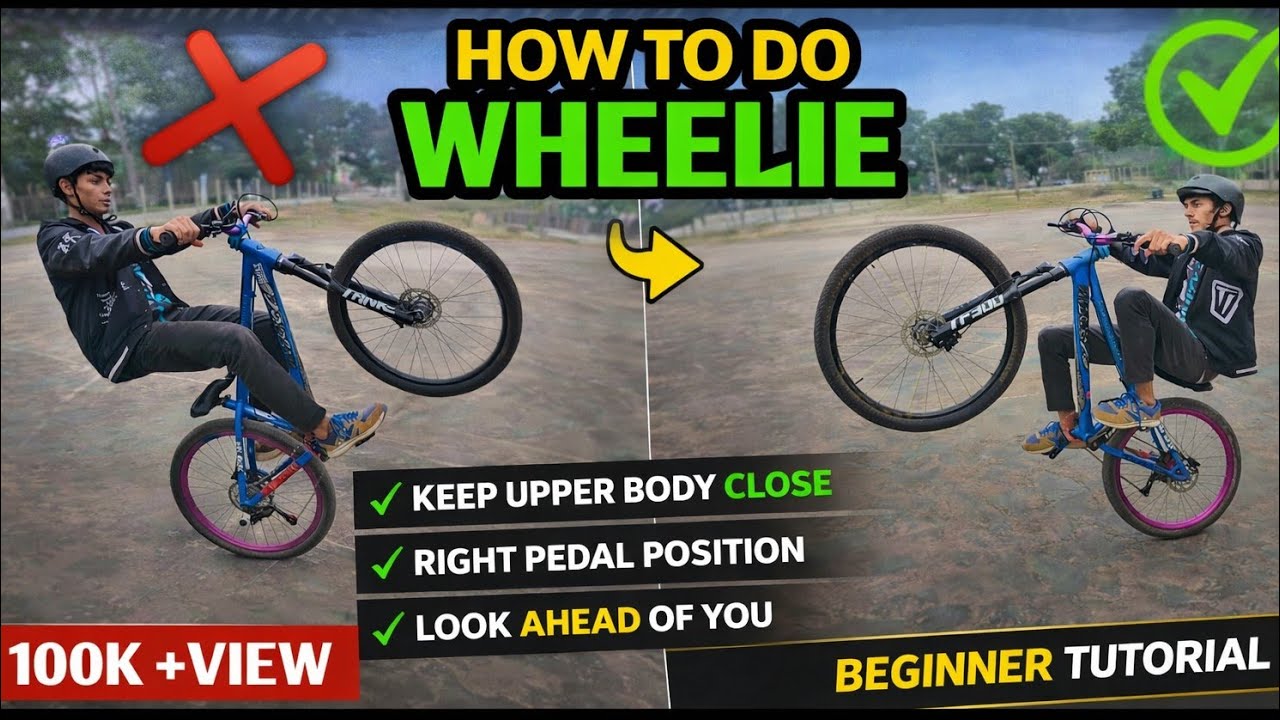 How to WHEELIE?|Circle Wheelie?| Gear and Non-Gear Cycle |Stunt Talha 