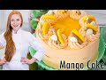 AMAZING Mango Cake with Mango Frosting with REAL Mango!! Easy & Delicious!