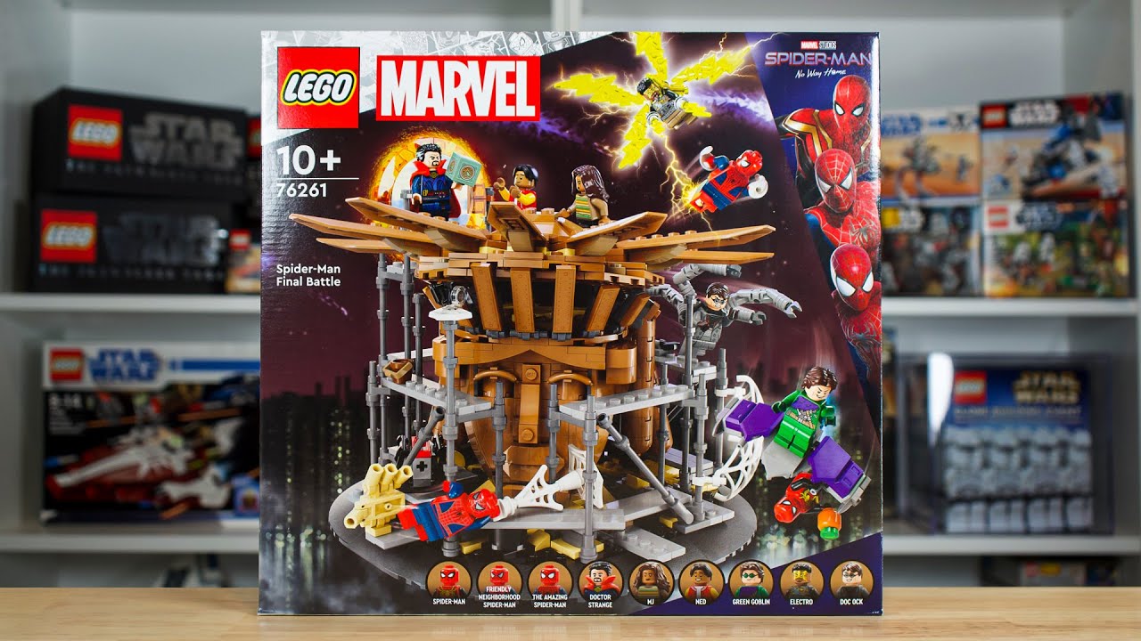 LEGO LEGO Marvel 76261 Le Combat Final de Spider-Man : No Way Home, Jouet  avec 3 Peter Parkers, Bouffon Vert, Electro pas cher 