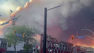 Wildfire flames surround Kelowna in British Columbia